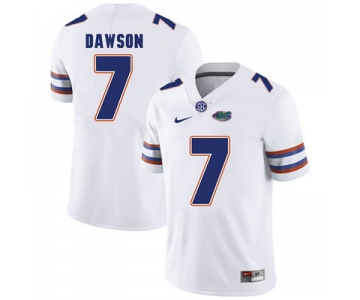 Florida Gators White #7 Duke Dawson Football Player Performance Jersey