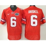 Men's Florida Gators #6 Jeff Driskel Orange Stitched NCAA Nike College Football Jersey