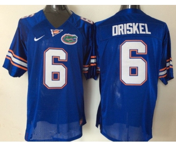 Men's Florida Gators #6 Jeff Driskel Royal Blue Stitched NCAA Nike College Football Jersey