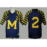 Michigan Wolverines #2 Charles Woodson Navy Blue Under The Lights Jersey