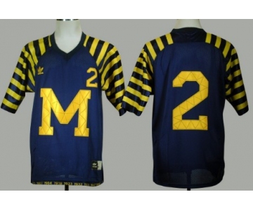 Michigan Wolverines #2 Charles Woodson Navy Blue Under The Lights Jersey