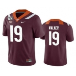 Men's Virginia Tech Hokies #19 J.R. Walker Maroon 150th College Football Nike Jersey