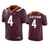 Men's Virginia Tech Hokies #4 Quincy Patterson II Maroon 150th College Football Nike Jersey