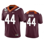 Men's Virginia Tech Hokies #44 Dylan Rivers Maroon 150th College Football Nike Jersey