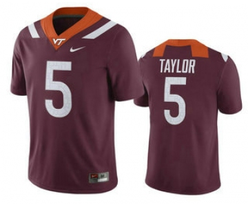 Men's Virginia Tech Hokies #5 Tyrod Taylor Maroon College Football Nike Jersey