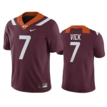 Men's Virginia Tech Hokies #7 Michael Vick Maroon College Football Nike Jersey