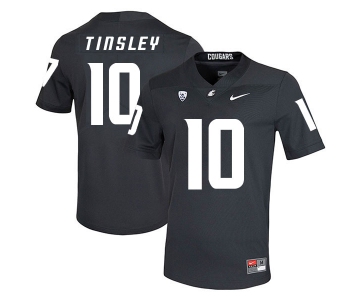 Washington State Cougars 10 Trey Tinsley Black College Football Jersey