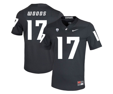 Washington State Cougars 17 Kassidy Woods Black College Football Jersey