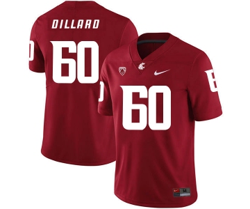 Washington State Cougars 60 Andre Dillard Red College Football Jersey