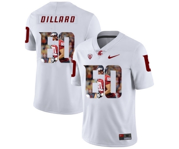 Washington State Cougars 60 Andre Dillard White Fashion College Football Jersey