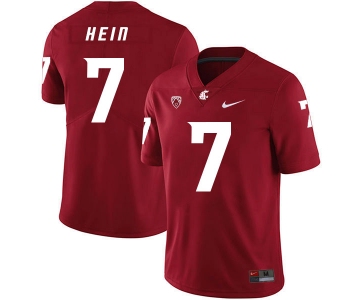 Washington State Cougars 7 Mel Hein Red College Football Jersey