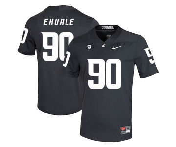 Washington State Cougars 90 Daniel Ekuale Black College Football Jersey