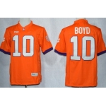 Clemson Tigers #10 Tajh Boyd 2013 Orange Limited Jersey