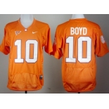 Clemson Tigers #10 Tajh Boyd Orange Pro Combat Jersey