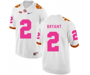 Clemson Tigers 2 Kelly Bryant White Breast Cancer Awareness College Football Jersey