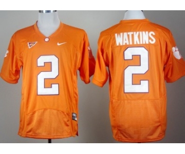 Clemson Tigers #2 Sammy Watkins Orange Pro Combat Jersey