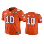 Men's Clemson Tigers #10 Joseph Ngata Orange 2020 National Championship Game Jersey