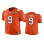 Men's Clemson Tigers #9 Travis Etienne Orange 2020 National Championship Game Jersey