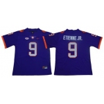 Men's Nike Clemson Tigers #9 Travis Etienne Jr Purple Team Color 2019 New Limited Football Jersey