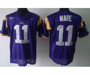 LSU Tigers #11 Spencer Ware Purple Jersey