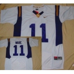 LSU Tigers #11 Spencer Ware White Fighting Jersey
