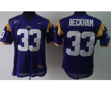 LSU Tigers #33 Odell Beckham Purple Jersey