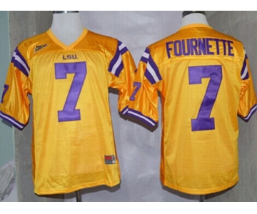 LSU Tigers #7 Leonard Fournette Yellow Jersey