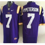 LSU Tigers #7 Patrick Peterson Purple 2015 College Football Nike Limited Jersey