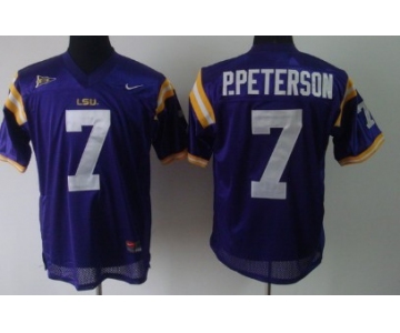 LSU Tigers #7 Patrick Peterson Purple Jersey