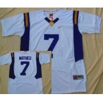 LSU Tigers #7 Tyrann Mathieu White Fighting Jersey