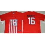 Men's Ohio State Buckeyes #16 J.T. Barrett Red Elite Stitched College Football 2016 Nike NCAA Jersey