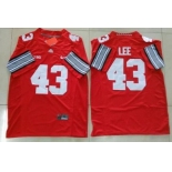 Men's Ohio State Buckeyes #43 Darrin Lee Red College Football Nike Limited Jersey