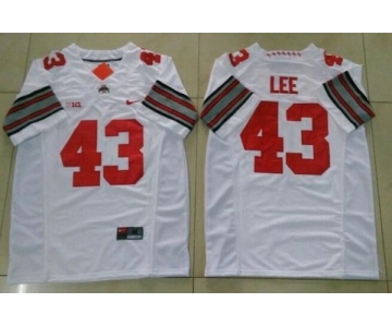 Men's Ohio State Buckeyes #43 Darrin Lee White College Football Nike Limited Jersey