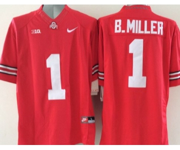 Men's Ohio State Buckeyes #5 Baxton Miller Red College Football Nike Lmited Jersey
