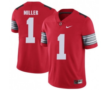 Ohio State Buckeyes 1 Braxton Miller Red 2018 Spring Game College Football Limited Jersey