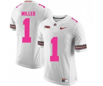 Ohio State Buckeyes 1 Braxton Miller White 2018 Breast Cancer Awareness College Football Jersey