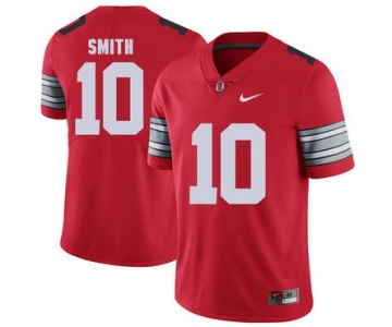 Ohio State Buckeyes 10 Troy Smith Red 2018 Spring Game College Football Limited Jersey