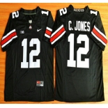 Ohio State Buckeyes #12 Cardale Jones Black 2015 College Football Nike Limited Jersey
