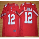 Ohio State Buckeyes #12 Cardale Jones Red 2015 College Football Nike Limited Jersey