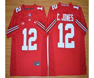 Ohio State Buckeyes #12 Cardale Jones Red 2015 College Football Nike Limited Jersey