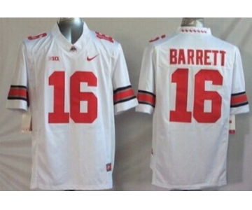 Ohio State Buckeyes #16 J.T. Barrett 2014 White Limited Jersey