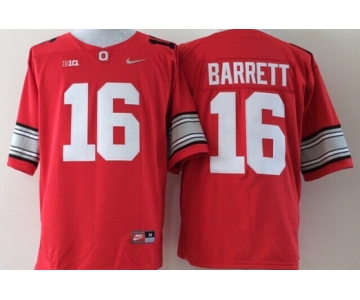 Ohio State Buckeyes #16 J.T. Barrett 2015 Playoff Rose Bowl Special Event Diamond Quest Red Jersey