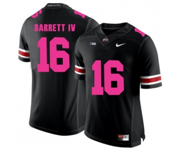 Ohio State Buckeyes 16 J.T. Barrett Black 2018 Breast Cancer Awareness College Football Jersey