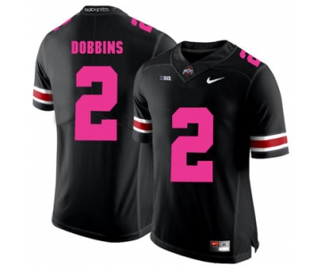 Ohio State Buckeyes 2 J.K. Dobbins Black 2018 Breast Cancer Awareness College Football Jersey