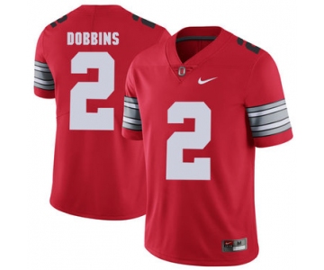 Ohio State Buckeyes 2 J.K. Dobbins Red 2018 Spring Game College Football Limited Jersey