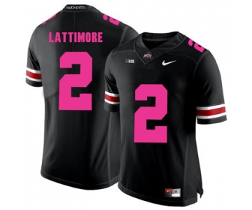 Ohio State Buckeyes 2 Overview Lattimore Black 2018 Breast Cancer Awareness College Football Jersey