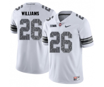 Ohio State Buckeyes 26 Antonio Williams White Shadow College Football Jersey