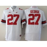 Ohio State Buckeyes #27 Eddie George 2014 White Limited Jersey