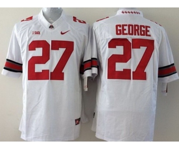 Ohio State Buckeyes #27 Eddie George 2014 White Limited Jersey