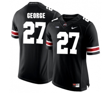 Ohio State Buckeyes 27 Eddie George Black College Football Jersey